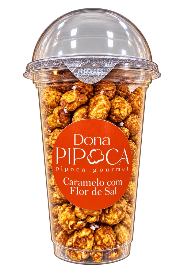 Copo Dona Pipoca de Caramelo com Flor de Sal