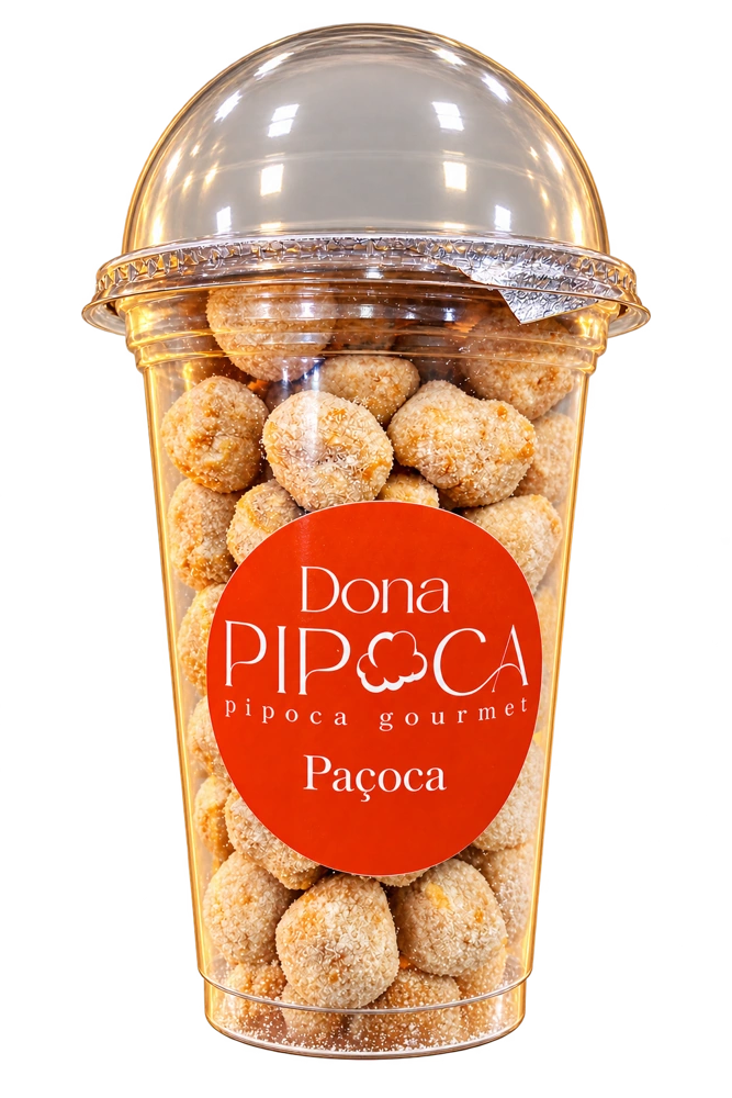 Copo Dona Pipoca de Paçoca